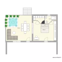 Plan Extension terrasse et chambre parentale