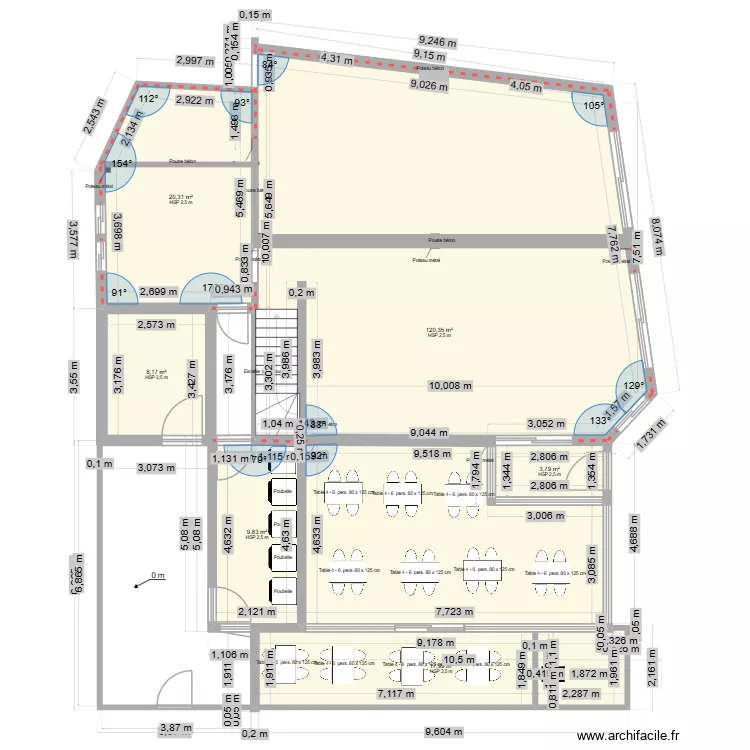 SALLE + VERANDA + CUISINE 03. Plan de SALLE + VERANDA + CUISINE 03. Plan de