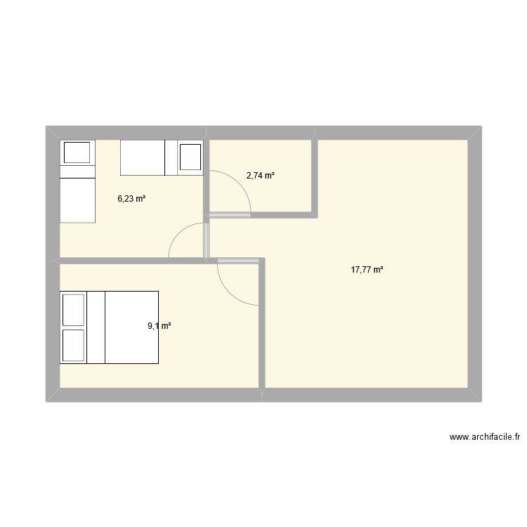 PLAN BUNGALOW 2 . Plan de 0 pièce et 0 m2