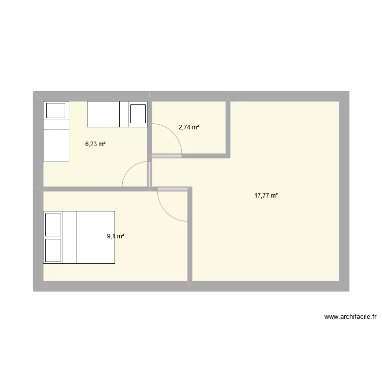 PLAN BUNGALOW 2 . Plan de 