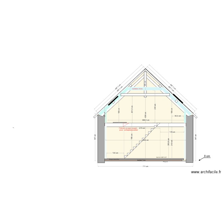 Coupe maggy. Plan de 0 pièce et 0 m2