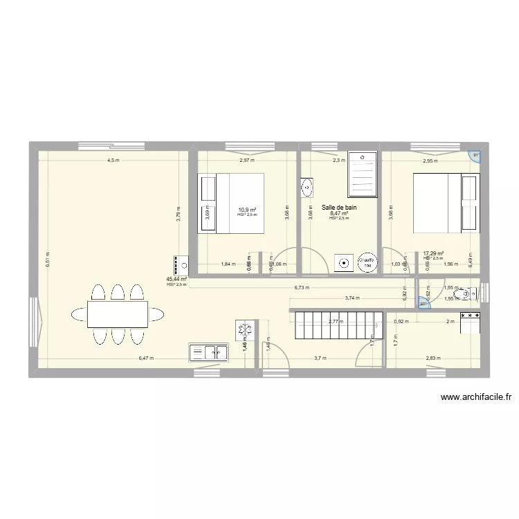 projet2. Plan de 4 et 82 m² projet2. Plan de 4 et 82 m²
