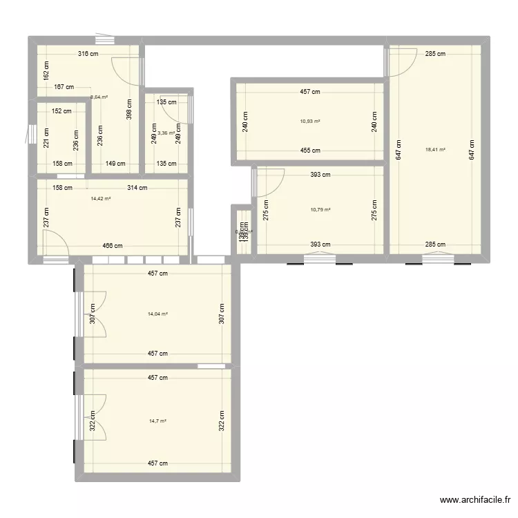 Maison angelo. Plan de 