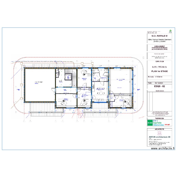 bureau rafale 4. Plan de 0 pièce et 0 m2