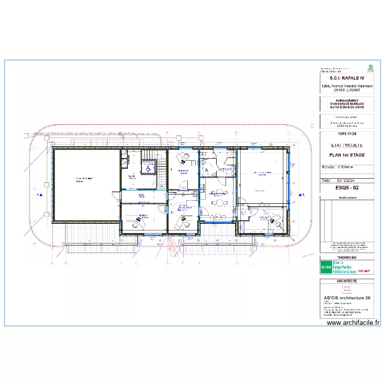 bureau rafale 4. Plan de 