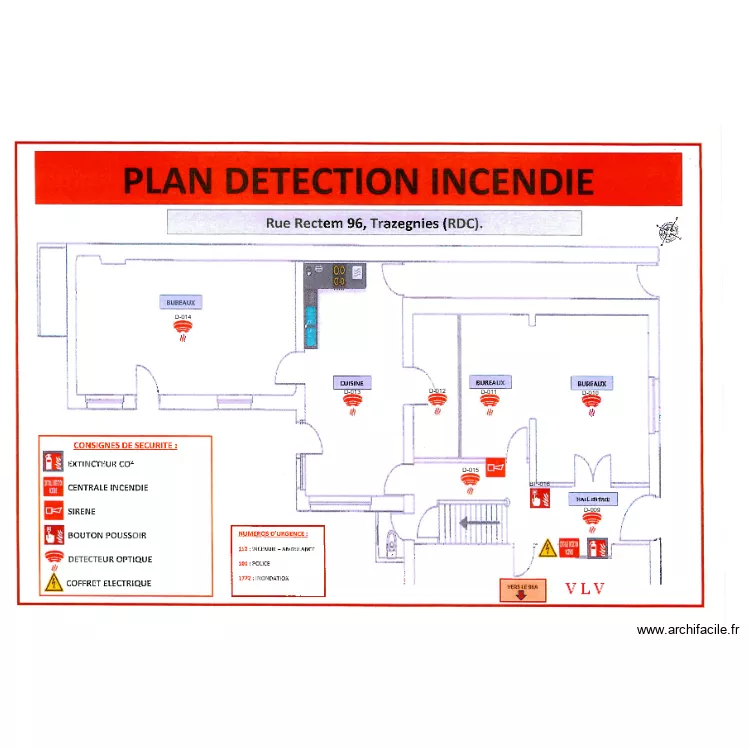 CPASCourcellesRDC96. Plan de 
