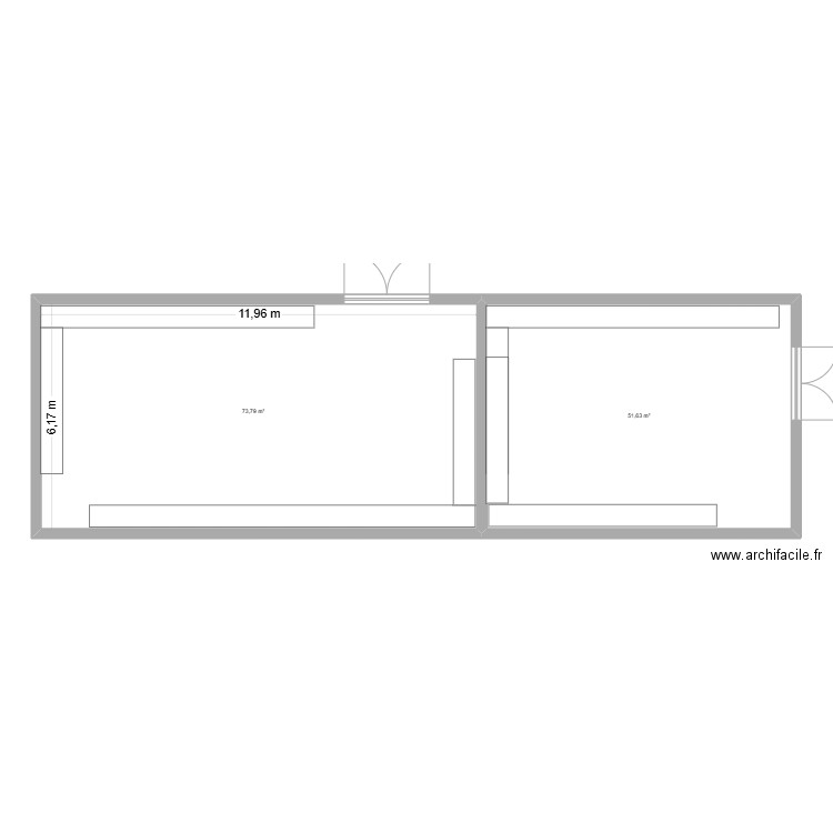 Ravinala Airport. Plan de 2 pièces et 125 m2