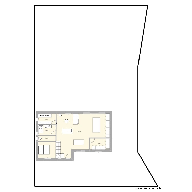 29-09 avancée gauche. Plan de 14 pièces et 279 m2
