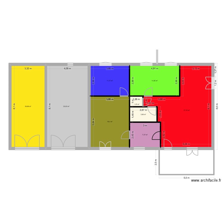 maison bois de lise. Plan de 9 pièces et 155 m2