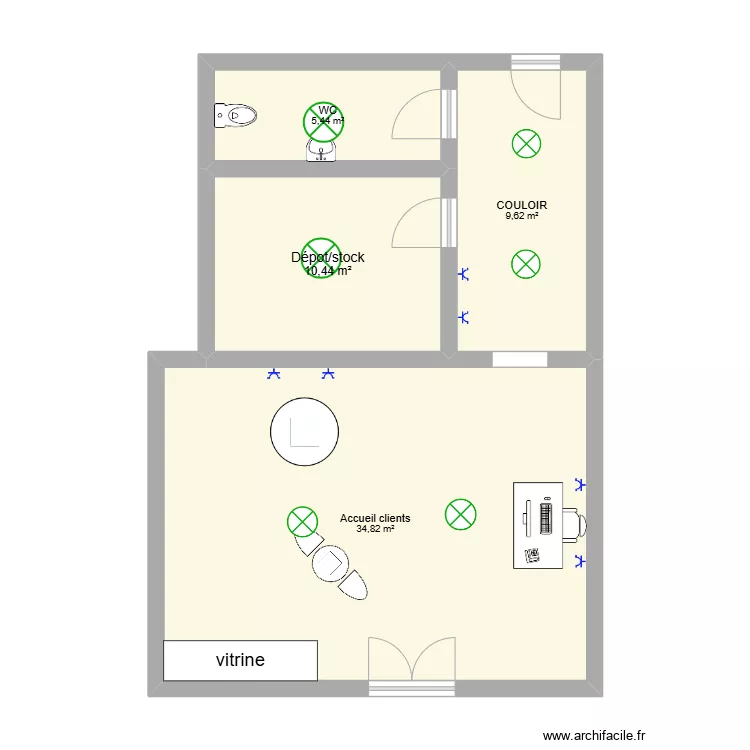 Vitrine medjino. Plan de Vitrine medjino. Plan de