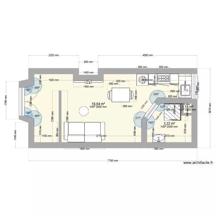 SG PRORENOV - ARC STUDIO - AMENAGER. Plan de SG PRORENOV - ARC STUDIO - AMENAGER. Plan de