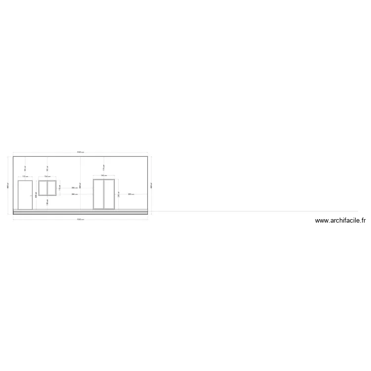 FACADE SUD. Plan de 