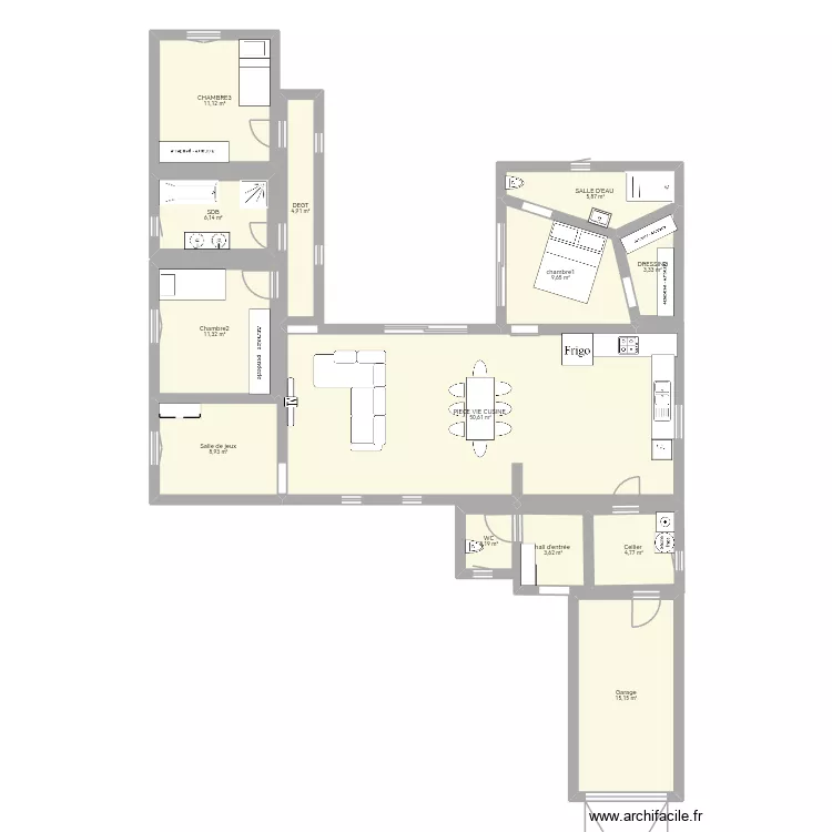 Maison U. Plan de 0 pièce et 0 m2 Maison U. Plan de 0 pièce et 0 m2