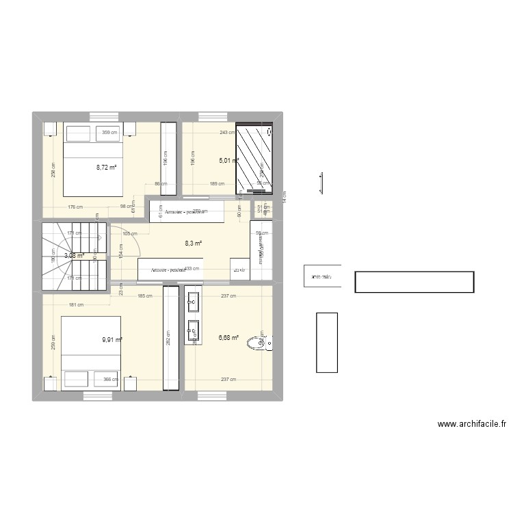 Grenier 2. Plan de 0 pièce et 0 m2