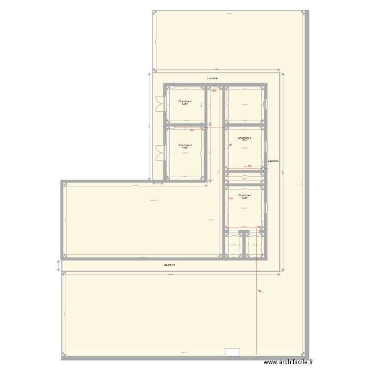 Cuirasser . Plan de 0 pièce et 0 m2