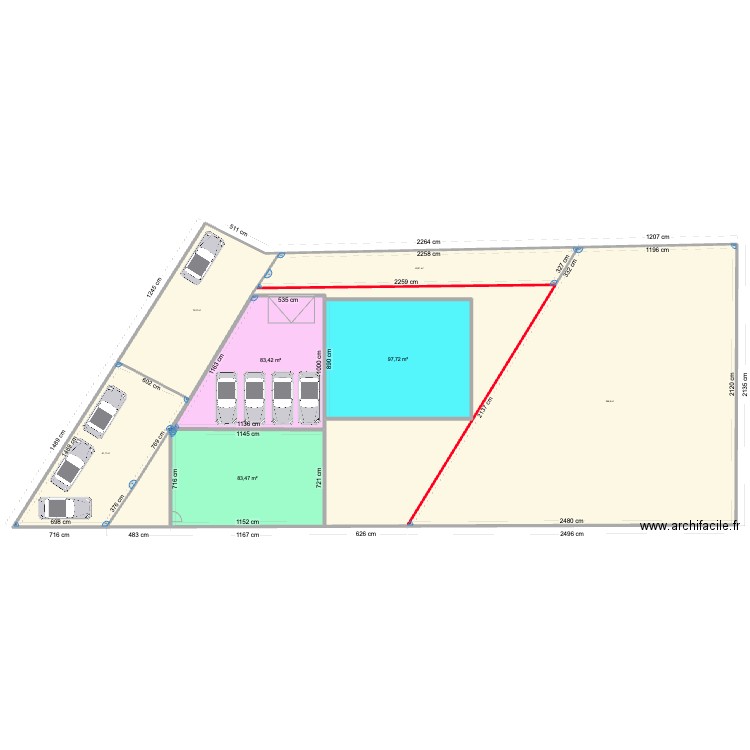 St Crep1. Plan de 8 pièces et 863 m2
