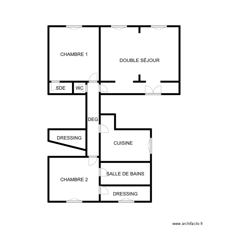 PLAN MOZART. Plan de 10 pièces et 22 m2