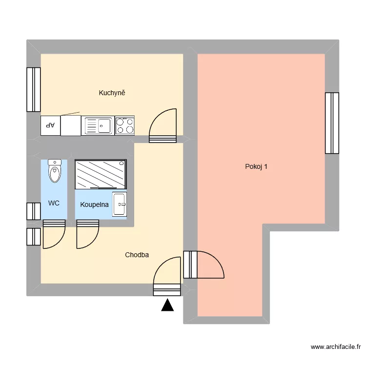 Jana &Scaron;vermy 45, byt 2. Plan de 10 pièces et 172 m²