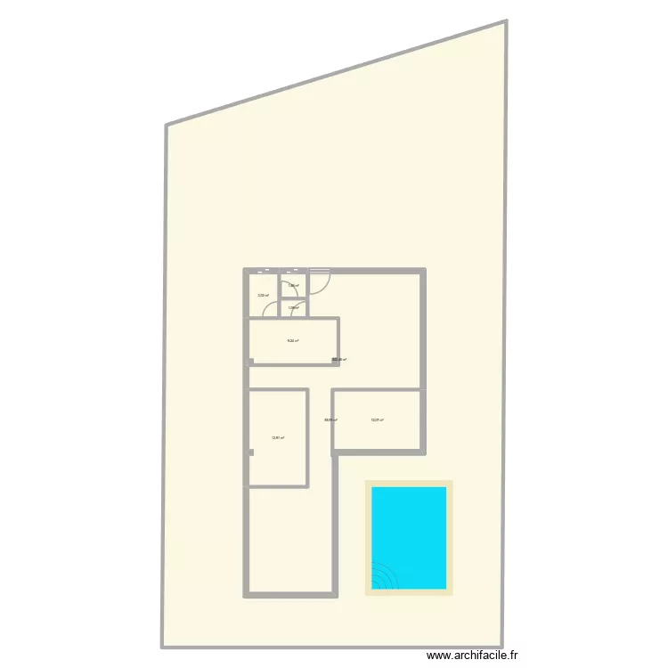 Jerba tunisie. Plan de 8 Pièces et 550 m²