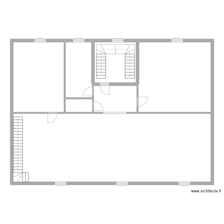 LEGAY RDC. Plan de 7 pièces et 196 m2