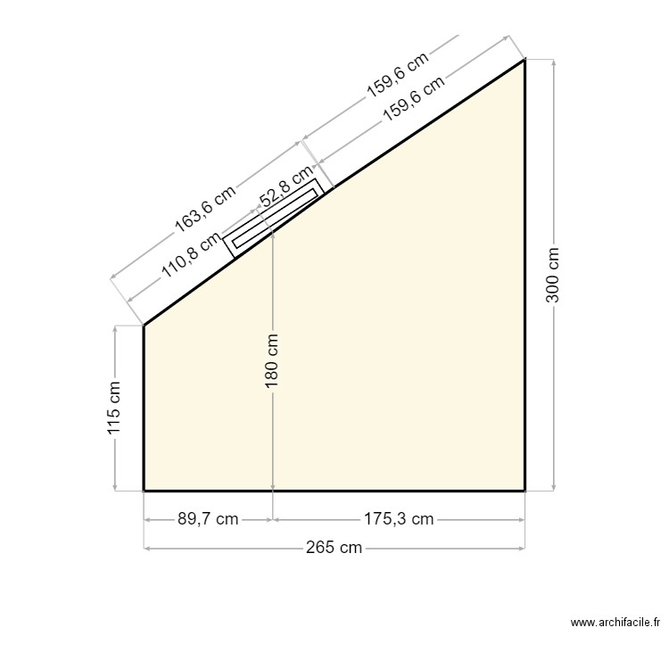 Plan de coupe sdb. Plan de 0 pièce et 0 m2