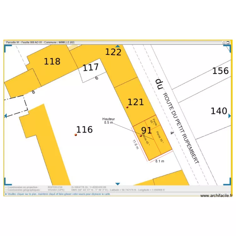 plan de masse rupembert. Plan de 