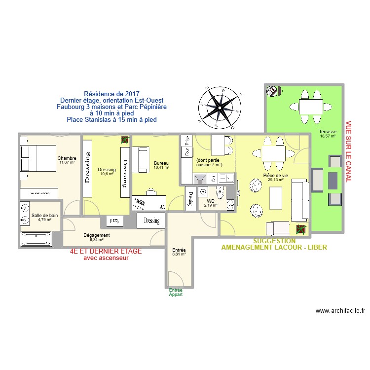MENTASTI Nancy. Plan de 0 pièce et 0 m2
