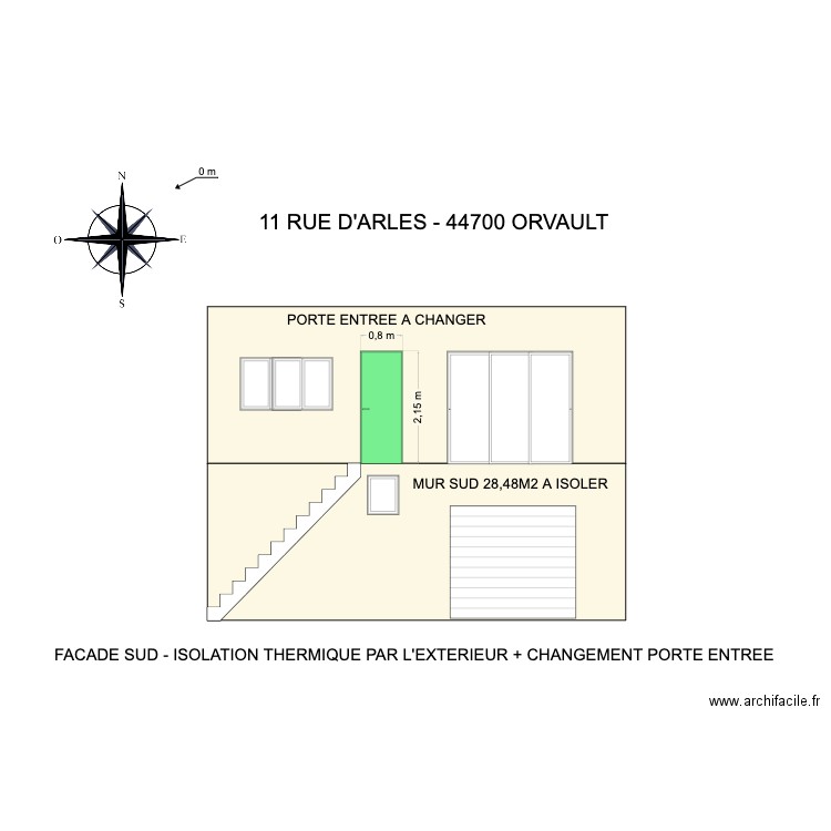 FACADE SUD 2 DE BIZEMONT. Plan de 0 pièce et 0 m2
