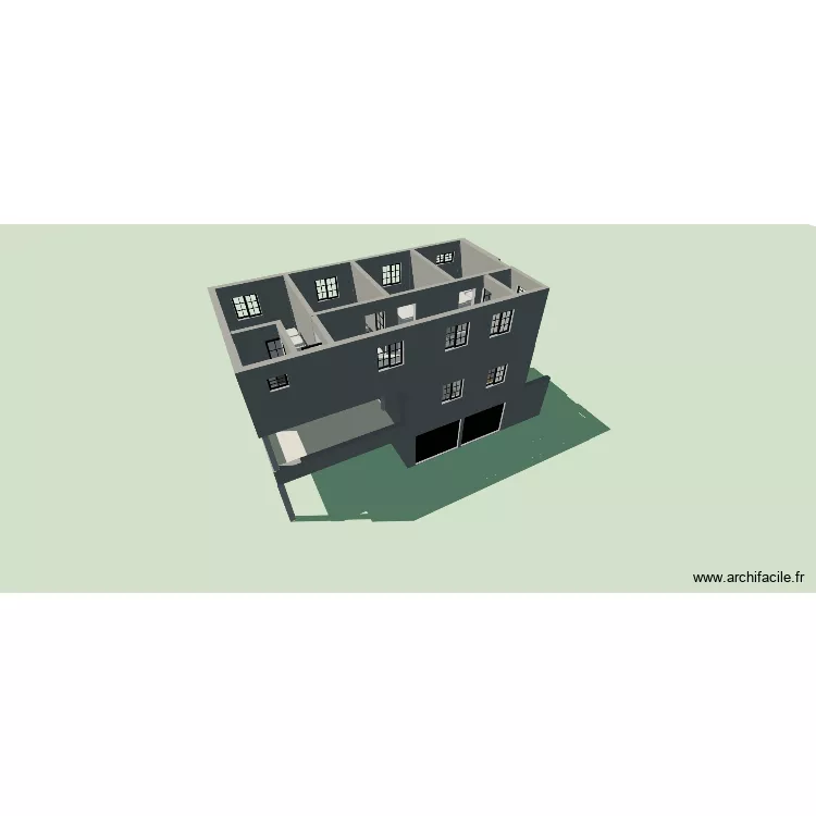 Behenjy - Garages 4. Plan de 9 Pièces et 150 m²