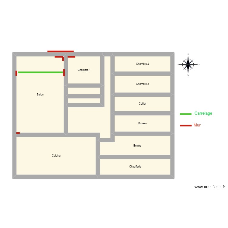 Gatty. Plan de 0 pièce et 0 m2