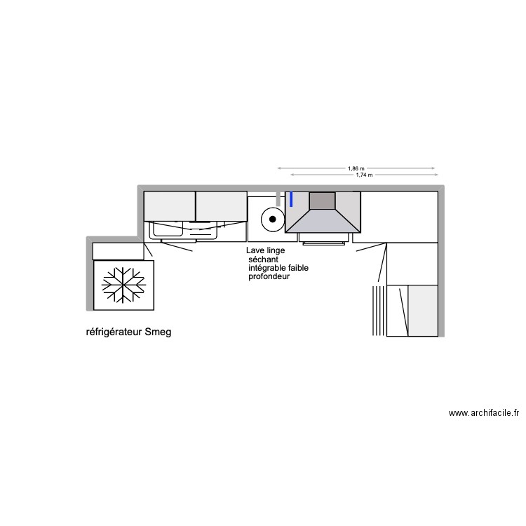Cuisine meuble Natalia. Plan de 0 pièce et 0 m2