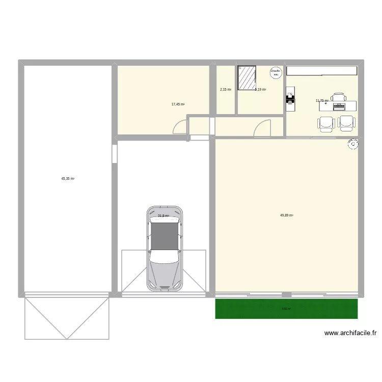 plan showroom blain. Plan de 7 Pièces et 164 m²
