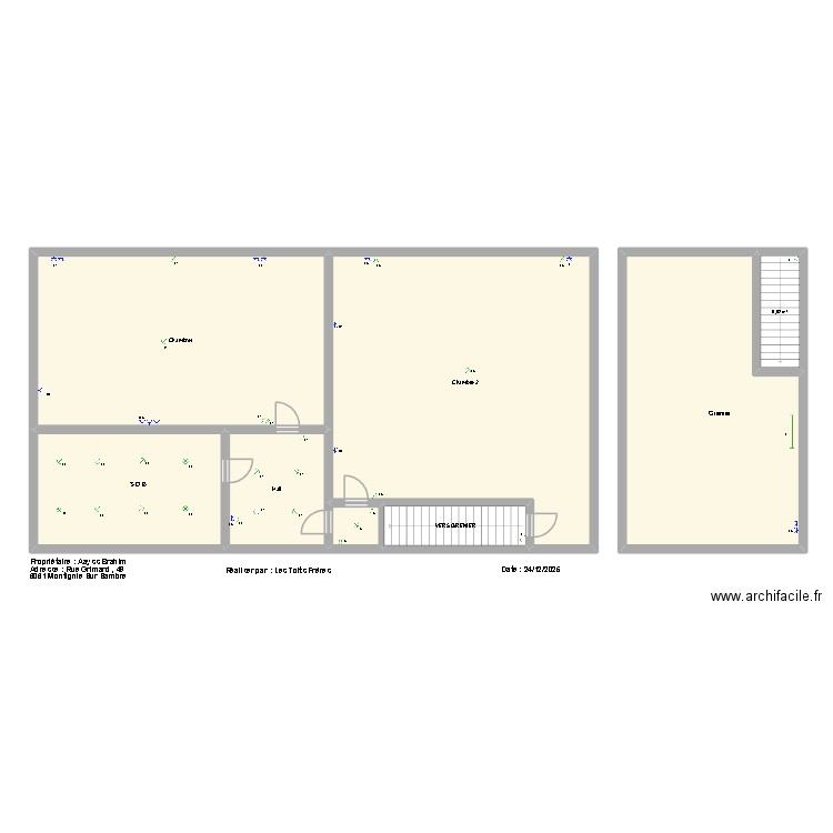 plan Aayss Brahim 3.3. Plan de 8 pièces et 231 m2