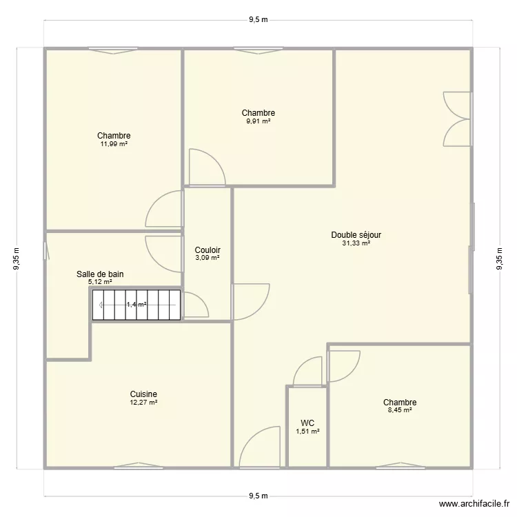 SALLE DE SEJOUR. Plan de 9 et 85 m² SALLE DE SEJOUR. Plan de 9 et 85 m²