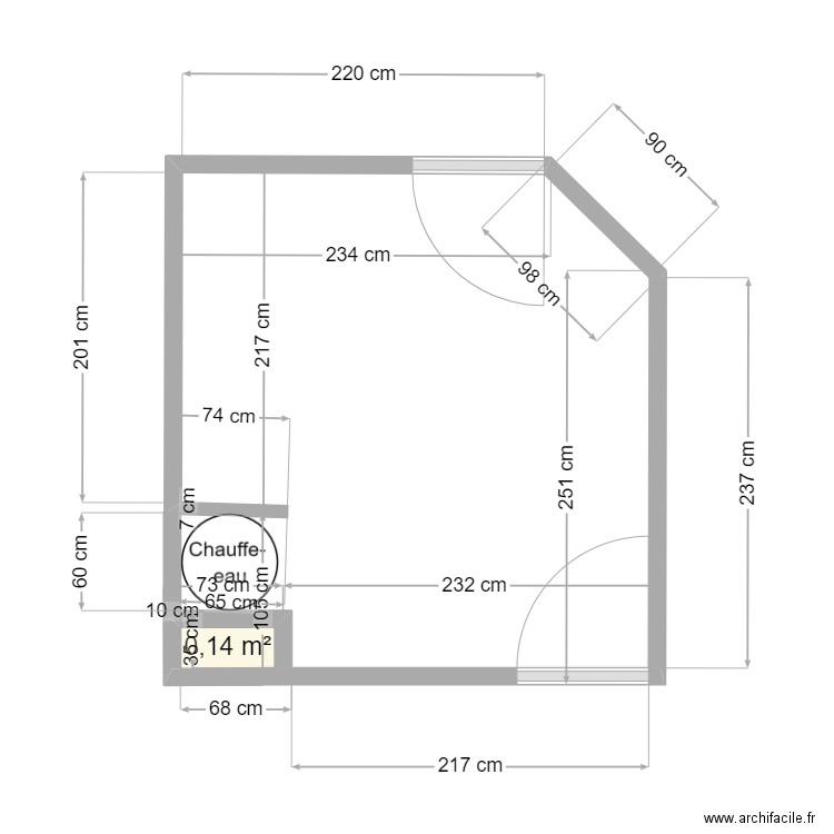 Anissa Cuisine V2-1. Plan de 1 pièce et 0 m2