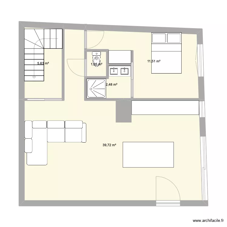 appart theo. Plan de 