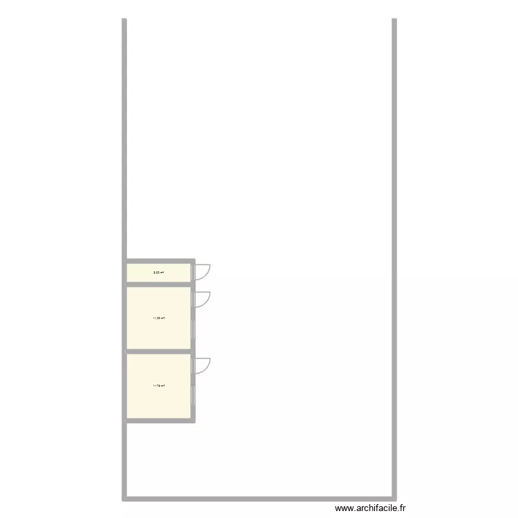 Maison 2. Plan de 12  et 93 m²