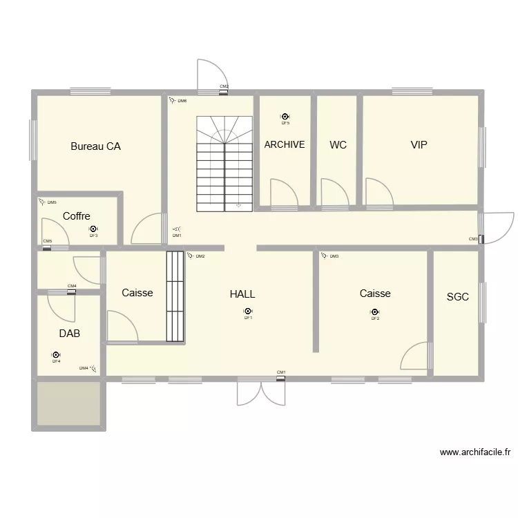 PLAN RDC Antsohihy. Plan de 11  et 102 m²