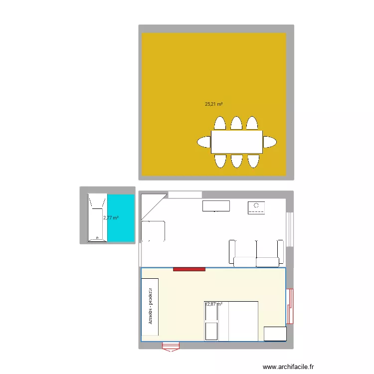 Chambre.boudoir2. Plan de 