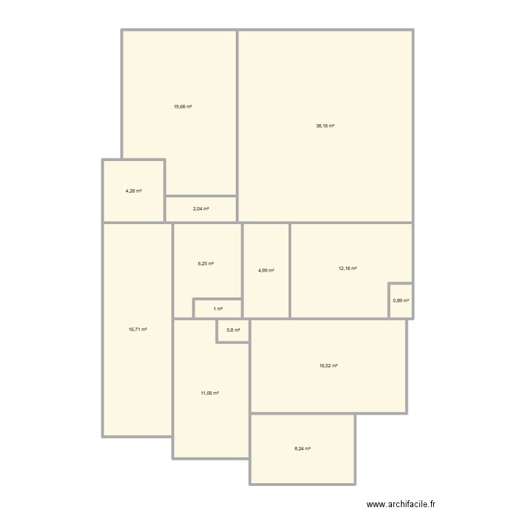 plan emeline. Plan de 14 pièces et 143 m2