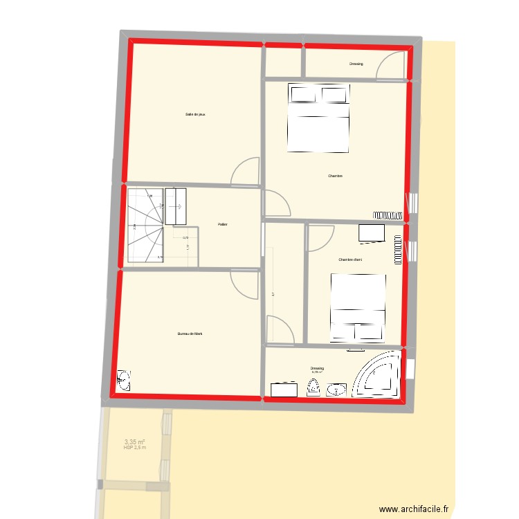 Maison Naomi v 2.0. Plan de 22 pièces et 163 m2