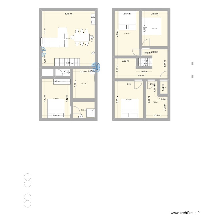 sci jolivet+2. Plan de 10 pièces et 109 m2