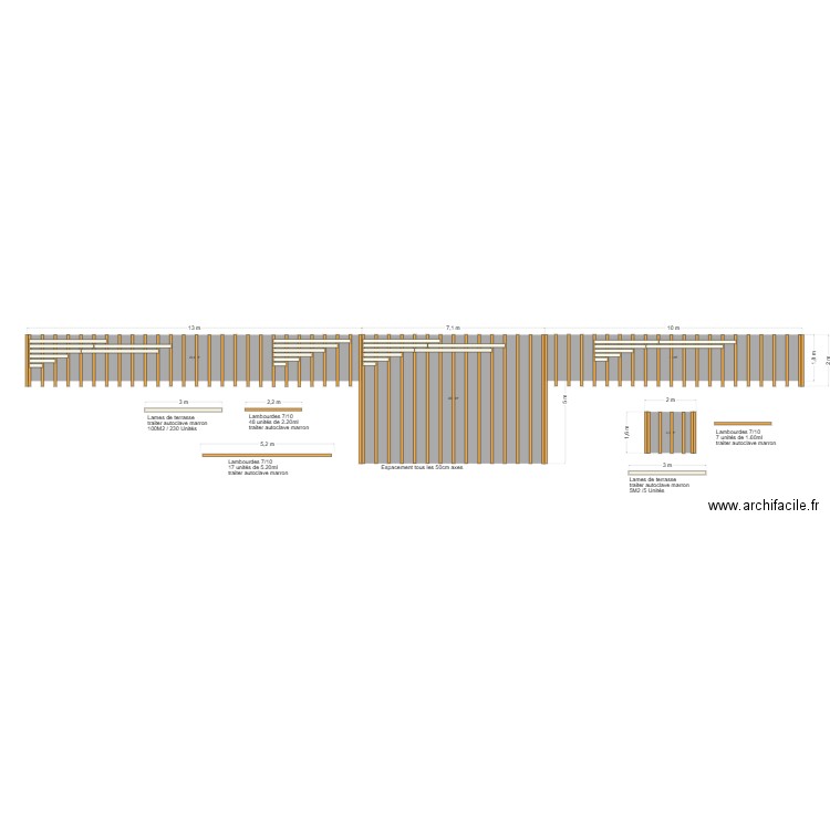 terrasse. Plan de 0 pièce et 0 m2