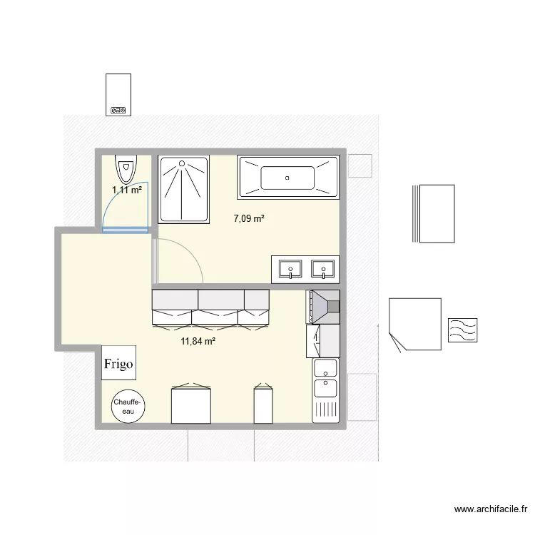 cuisine et salle de bain 1. Plan de 