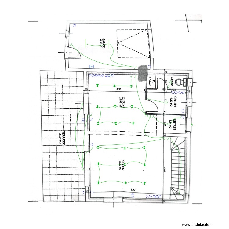Bara RDC. Plan de 0 pièce et 0 m2