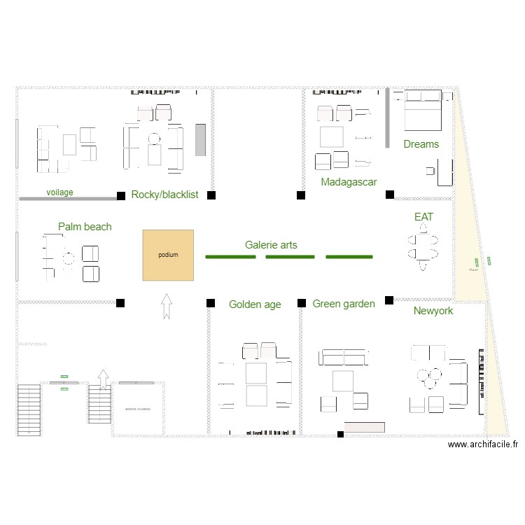 Plan Maarif 1er Etage   07 11 2024. Plan de 2 pièces et 26 m2