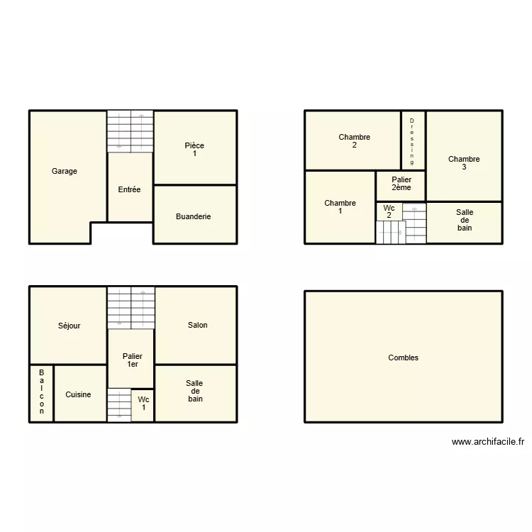 PONT AVEN JORET. Plan de 