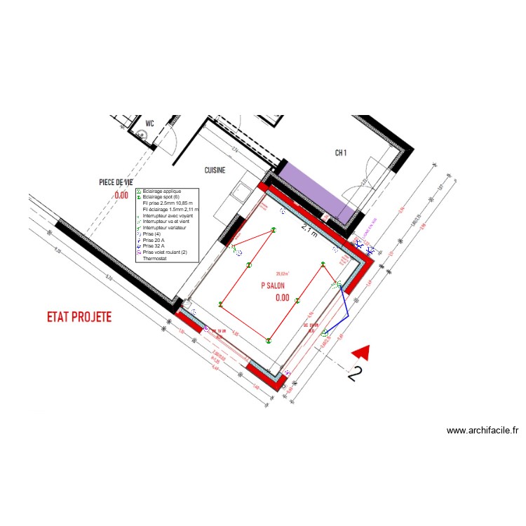 Tournade. Plan de 0 pièce et 0 m2