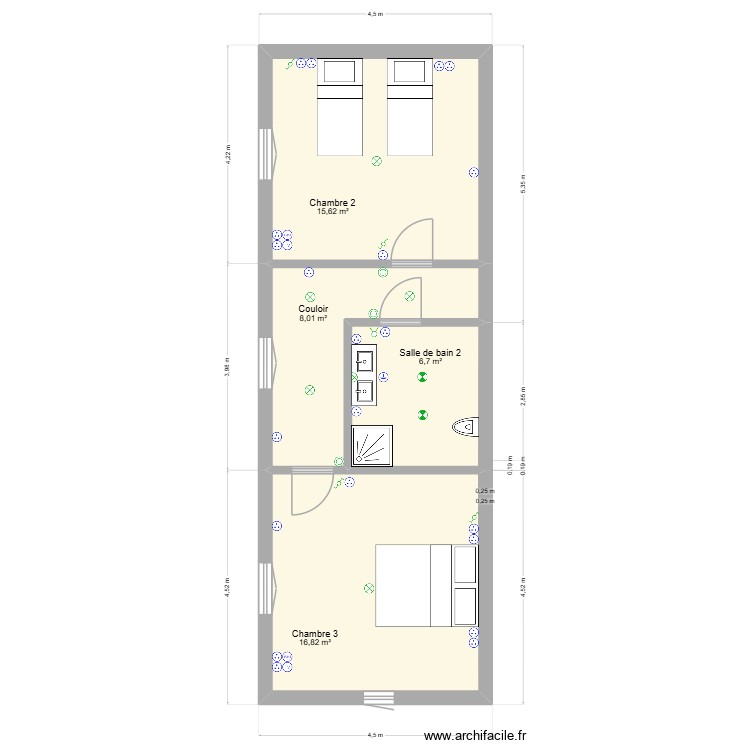 ETAGE ELEC BON. Plan de 0 pièce et 0 m2