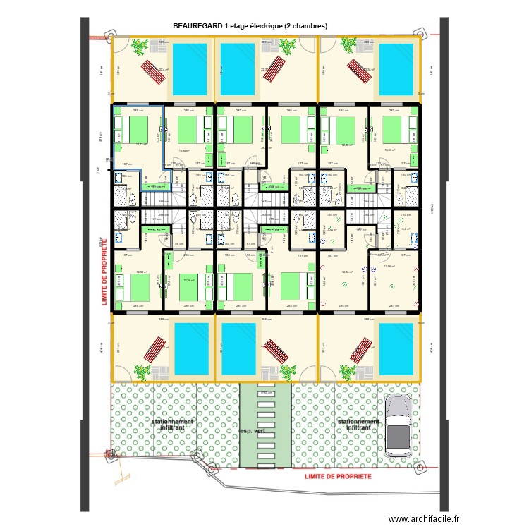 Beauregard plan intérieur étage electrique. Plan de 0 pièce et 0 m2
